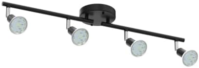 Unicozin 4 Light Track Lighting Kit Black