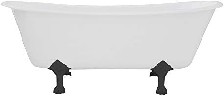 Kingston Brass VCTND6728NH0 67-Inch Cast Iron Clawfoot Tub