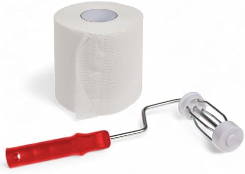 MIJOMA Paint Roller Toilet Paper Holder - Funny Reusable