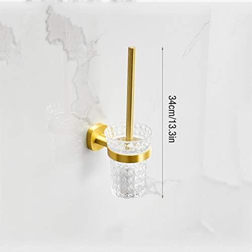 Brushed Golden Toilet Bowl Brush with Long Handle