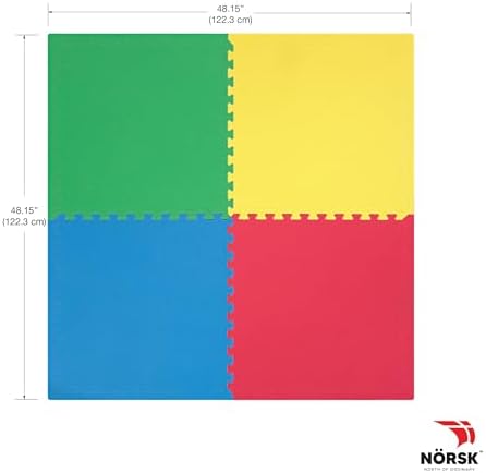 Norsk Reversible Kids Puzzle Play Mats 12 Tile Set