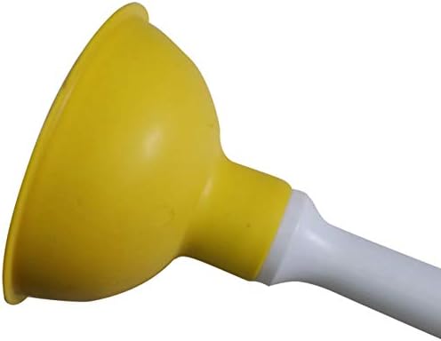 Coralpearl 9 Inch Short Handle Drain Plunger