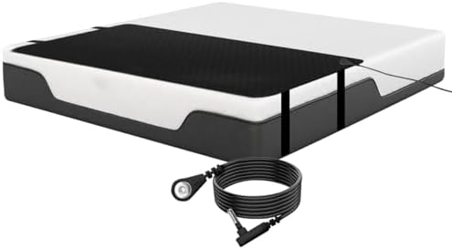 LOSUVERO Grounding Mat for Bed - Breathable Carbon Leatherette