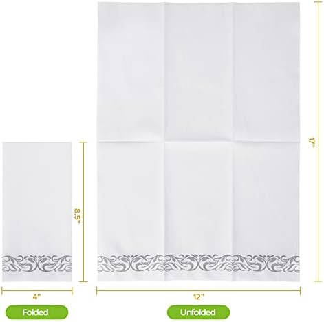 200 Pack Soft Linen Feel Disposable Hand Towels 1