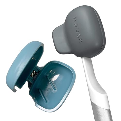 Haven Toothbrush Cover - Pack of 2 - Blue Charcoal Gray 1