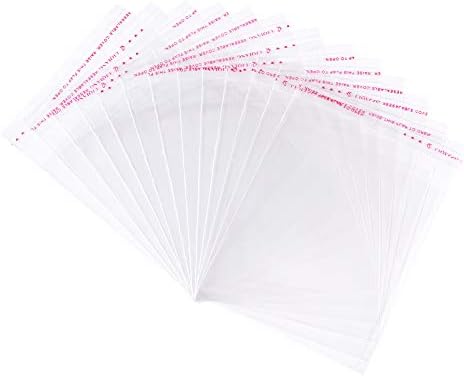 Fashewelry 1000Pcs Clear Self-Sealing Cello Bags
