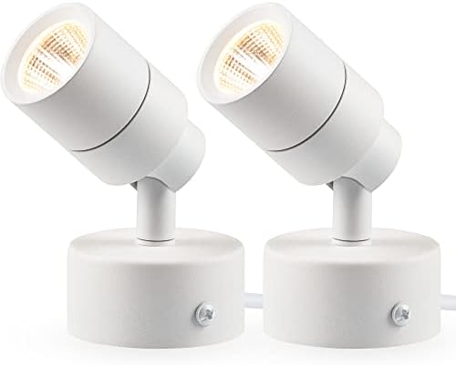 SUNVIE 2 Pack LED Floor Spotlights with Foot Switch