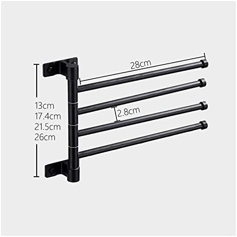 ALDEPO Space-Saving Folding Towel Rail