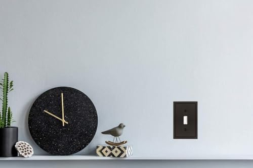 Henne Bery Modern Edge Decorative Wall Plate Matte Black 2PK