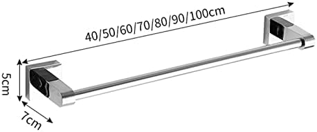 Stainless Steel Towel Bar - Adjustable 40cm to 100cm for Bathroom and Kitchen