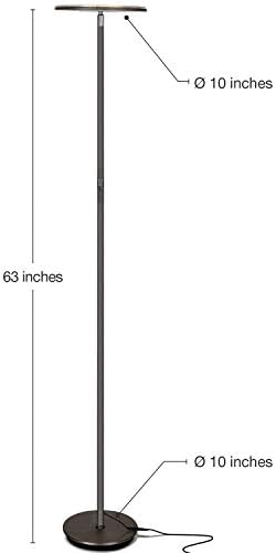 Brightech Sky LED Floor Lamp with Dimmer - Bronze 1