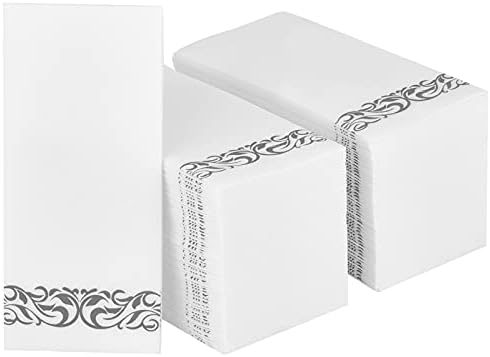 200 Pack Soft Linen Feel Disposable Hand Towels 1