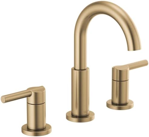 Delta Nicoli Widespread Bathroom Faucet 3 Hole Gold