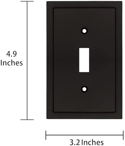 Henne Bery Modern Edge Decorative Wall Plate Matte Black 2PK