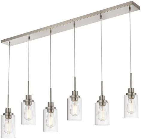 WINSHEN 6-Lights Pendant Kitchen Island Light