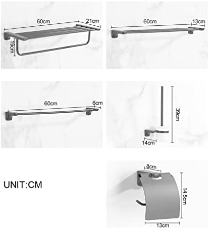 ANNBKA Bathroom Accessory Set with Towel Bar and Toilet Brush