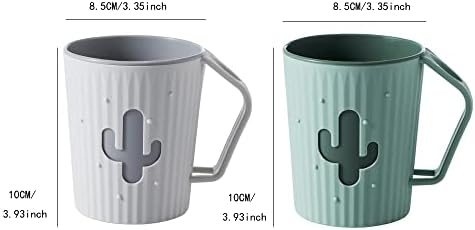 2pcs Childrens Bathroom Mouthwash Cup with Cartoon Design
