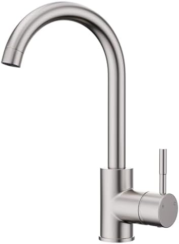 GIMILI Bar Sink Faucet Single Hole Brushed Nickel