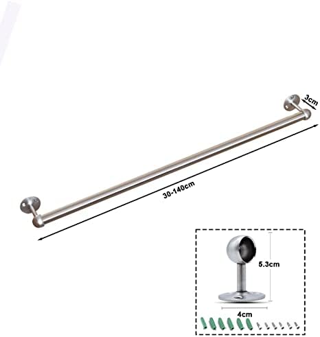 Stainless Steel Towel Bar 90cm 120cm Polished Silver