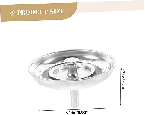 DECOMELODY Tub Stopper Drain Strainer for Kitchen and Bathroom