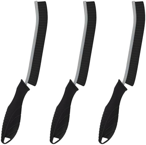 KMOSENIA 3-Piece Hard Bristle Crevice Cleaning Brush Set