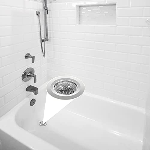 Ohtomber 2PCS Stainless Steel Bathtub Drain Strainer
