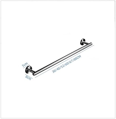 TiStm Towel Rail 30Cm-88Cm Stainless Steel Brushed Silver Wall Mounted Towel Bar