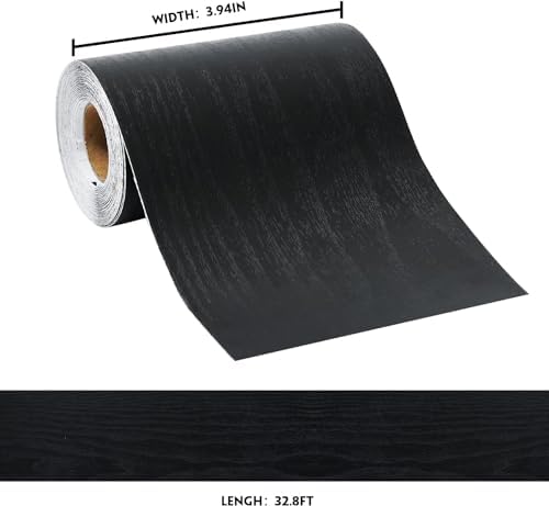 DESOMINOR 32FT Black Waterproof Wallpaper Border