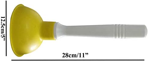 Coralpearl 9 Inch Short Handle Drain Plunger