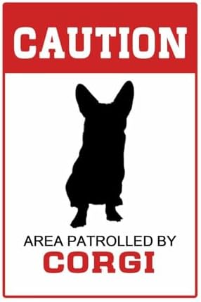 Autravelco Area Patrolled by Dog Corgi Wall Decal