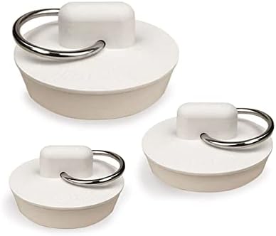 Parts Express 3 PCS Rubber Drain Stopper for Bath Sink and Bathtub