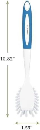 Amazer Dish Brush with Handle 2 Pack Kitchen Scrub Brushes