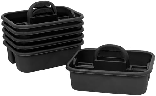 Akro-Mils 09185 Plastic Tote Tool Cleaning Caddy 6-Pack
