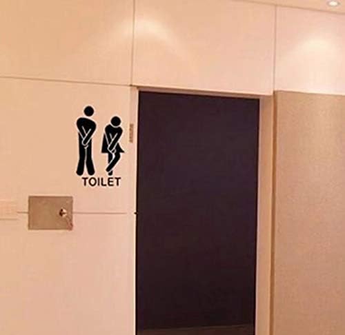 DIY Removable Bathroom WC Sign for Home Decor