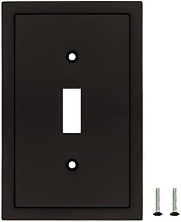 Henne Bery Modern Edge Decorative Wall Plate Matte Black 2PK