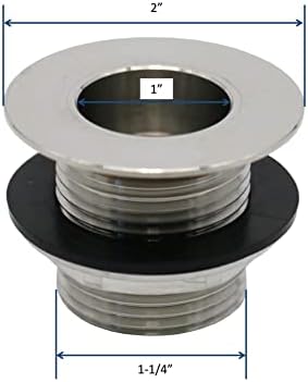 Leyso Stainless Steel Bar Sink Drain 1 NPS Thread
