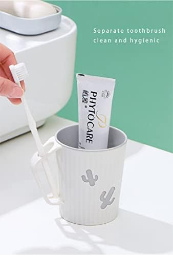 2pcs Childrens Bathroom Mouthwash Cup with Cartoon Design