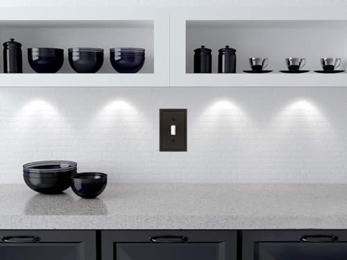 Henne Bery Modern Edge Decorative Wall Plate Matte Black 2PK