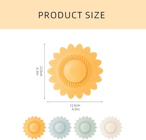 RGYBAO Waterproof Silicone Sink Plug Hair Stopper