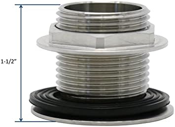 Leyso Stainless Steel Bar Sink Drain 1 NPS Thread