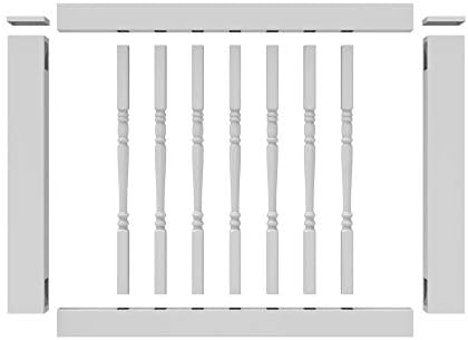 36 Vinyl T-Rail Gate Kit White