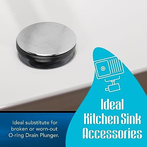 Sink Drain O Ring Replacement 4-Pack for 3 Compartment Sinks