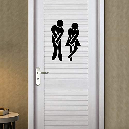 DIY Removable Bathroom WC Sign for Home Decor