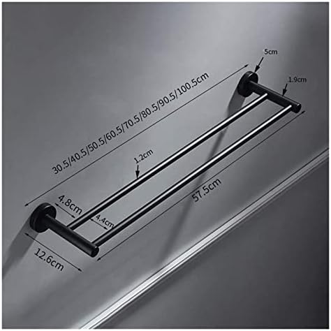 ALDEPO Wall-Mounted Towel Bar with Double Pole