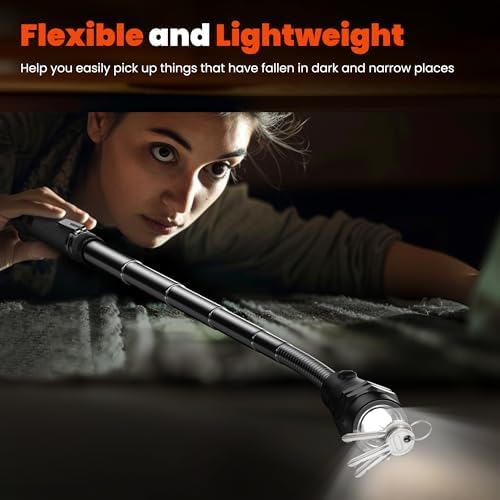 LED Magnetic Pickup Tool with Telescoping Handle and 360 Light