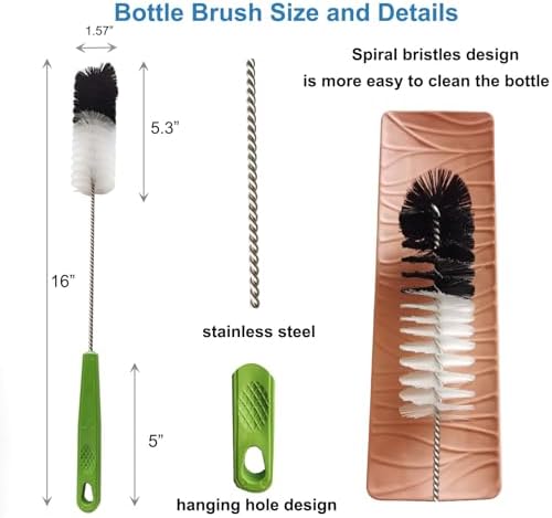 Dokpod 2 Pack 16 Long Handle Bottle Brush 1