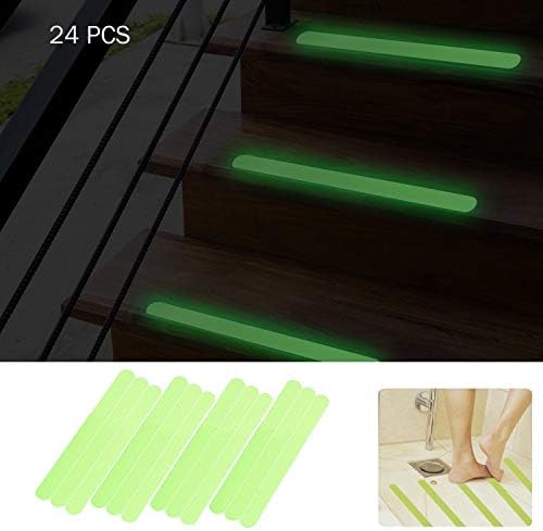Kyerivs Non-Slip Bathtub Stickers with Glow Luminous Safety Treads