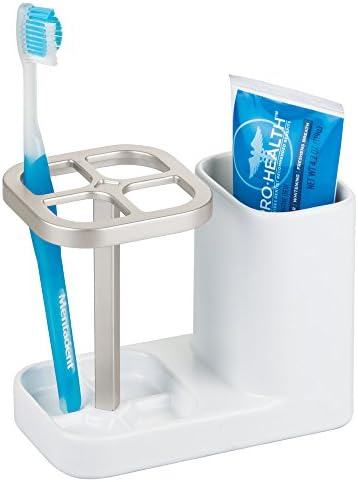 InterDesign Sedona Ceramic Brush and Soap Holder