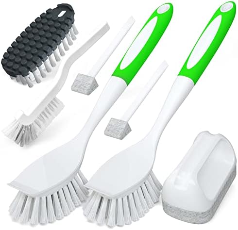 Holikme 5Pack Kitchen Cleaning Brush Set Green