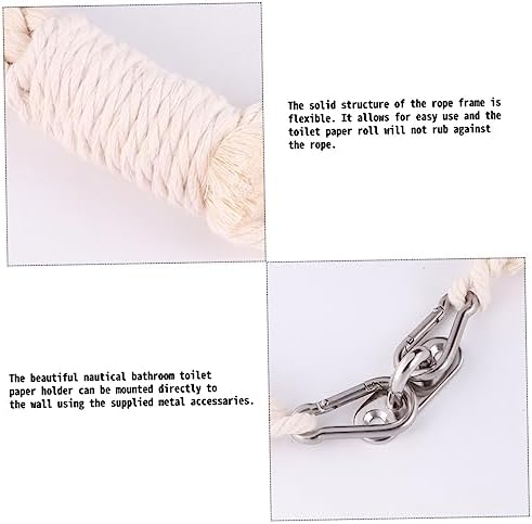 Nautical Rope Towel Holder for Bathroom and Kitchen